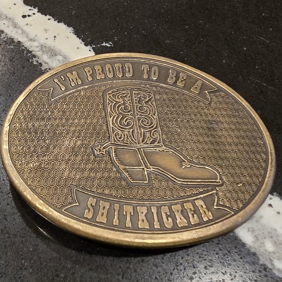 Brass Boot Design Belt Buckle - Picture 1 of 4